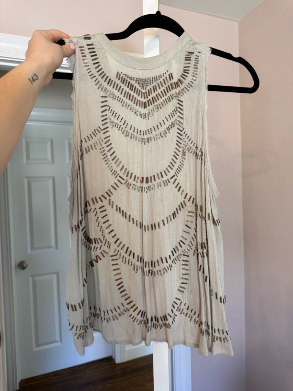 Free people open back Women's Top